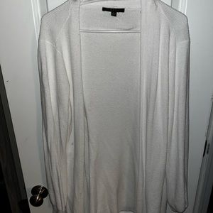 white cardigan